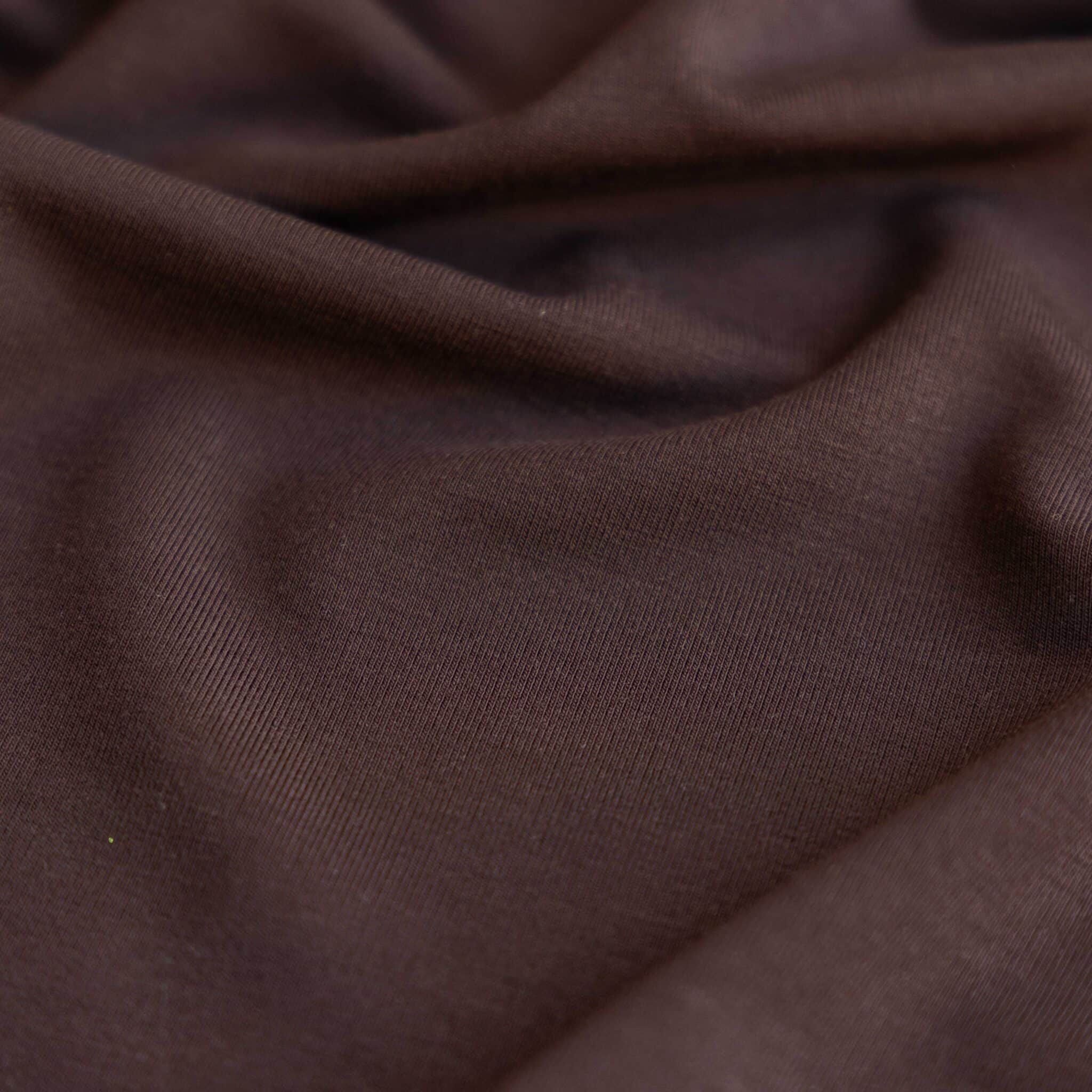 Bamboo jersey donkerbruin