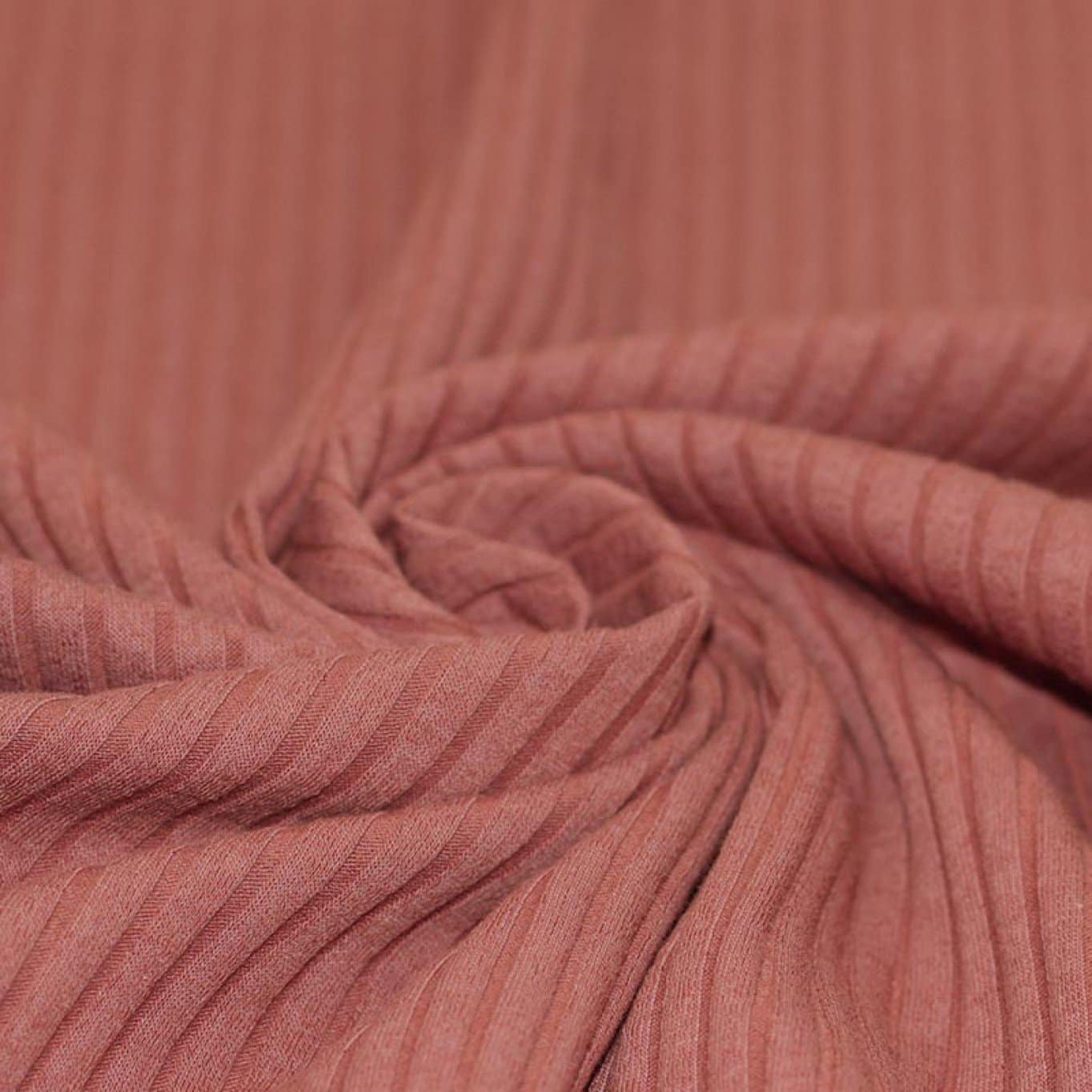 Brede rib jersey kleiroze