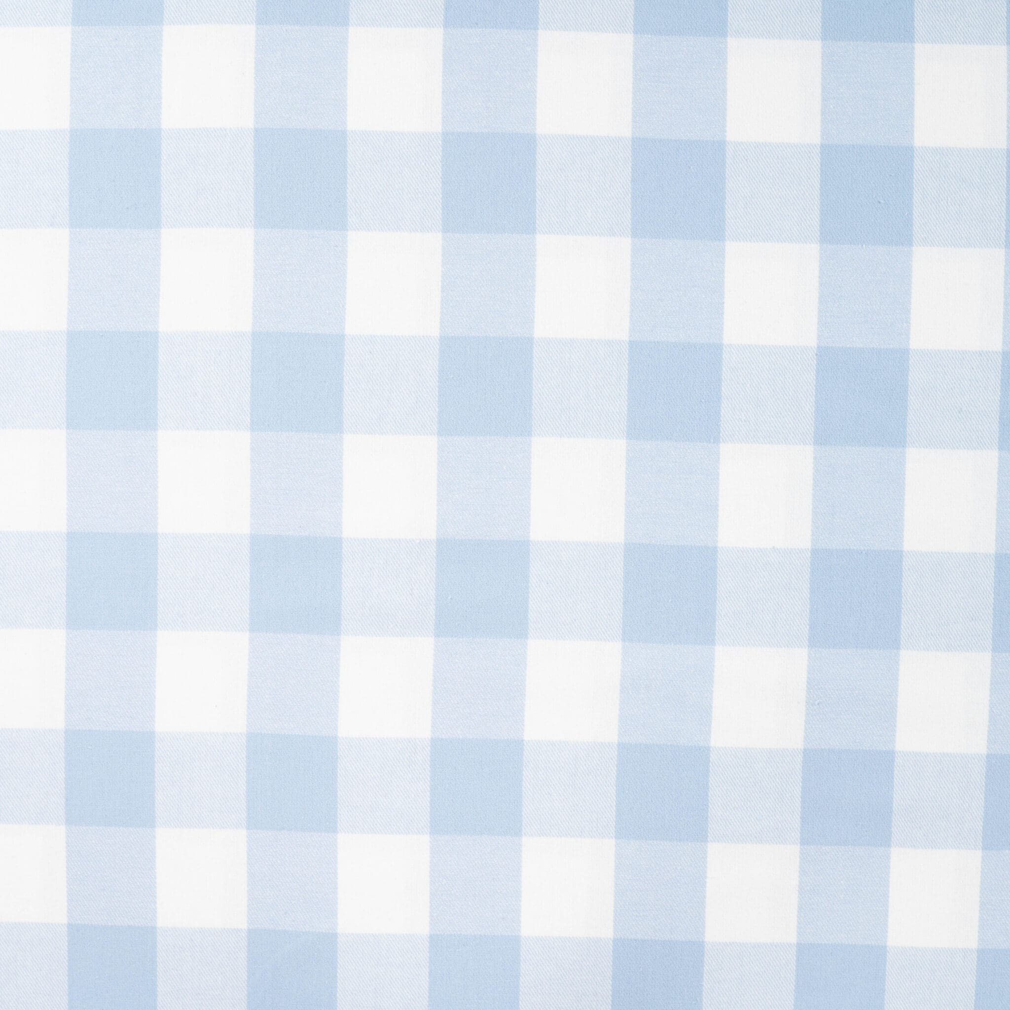 Brushed check flanel blauw/offwhite