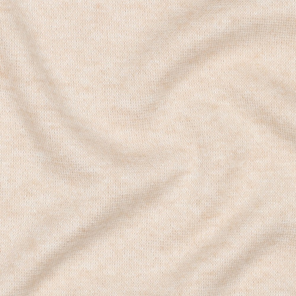 Knitted viscose melange ecru