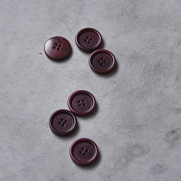 Meet Milk - Dish corozo knoop 25mm maroon