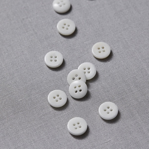 MeetMilk - Corozo knoop 11mm bright white