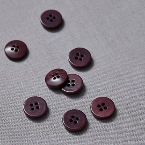 MeetMilk - Corozo knoop 15mm maroon