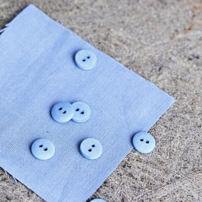 Mind the Maker - Curb cotton knoop 11mm faded blue