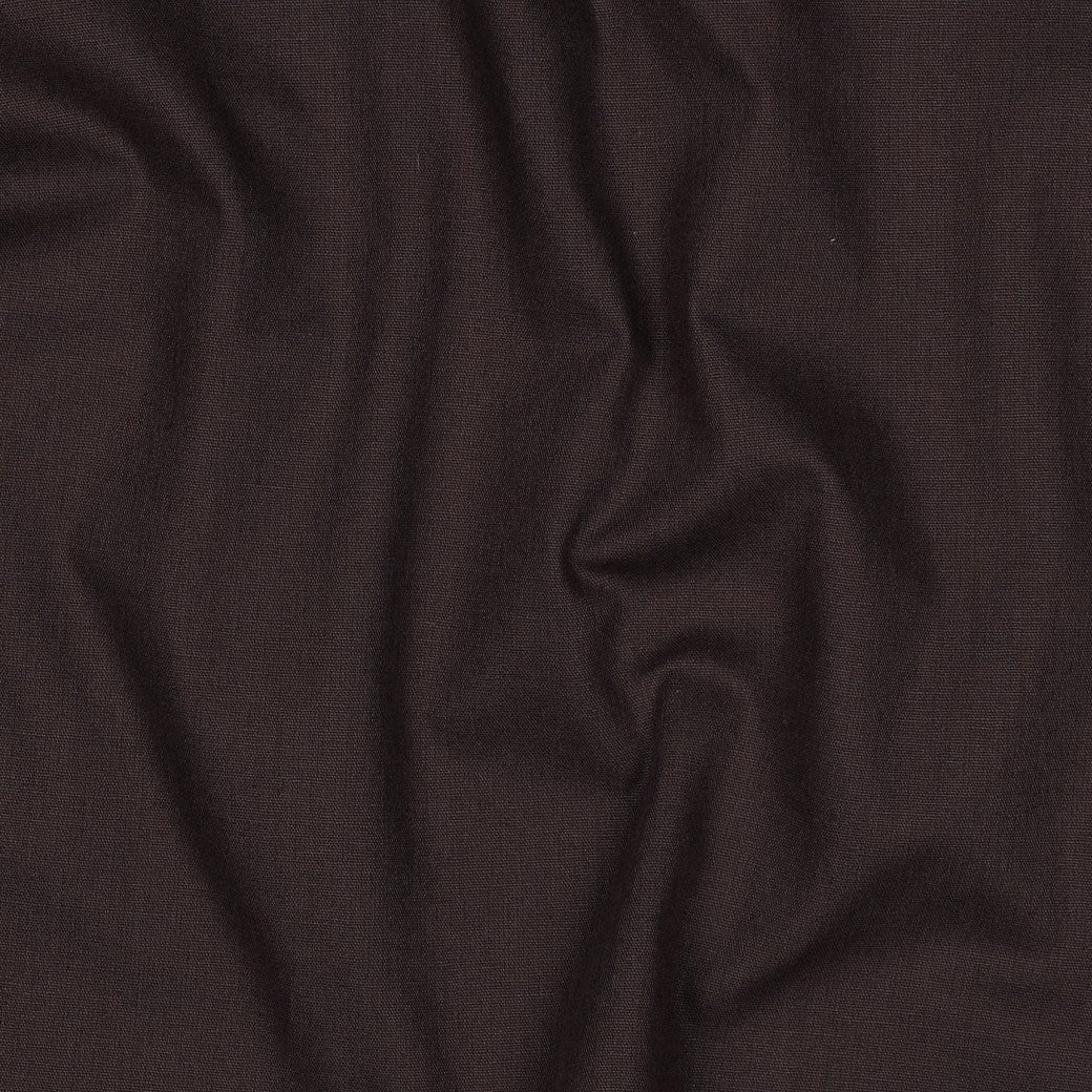 Poplin uni donkerbruin