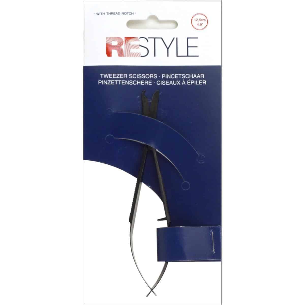 Restyle pincetschaar met draadinkeping (12,5 cm)