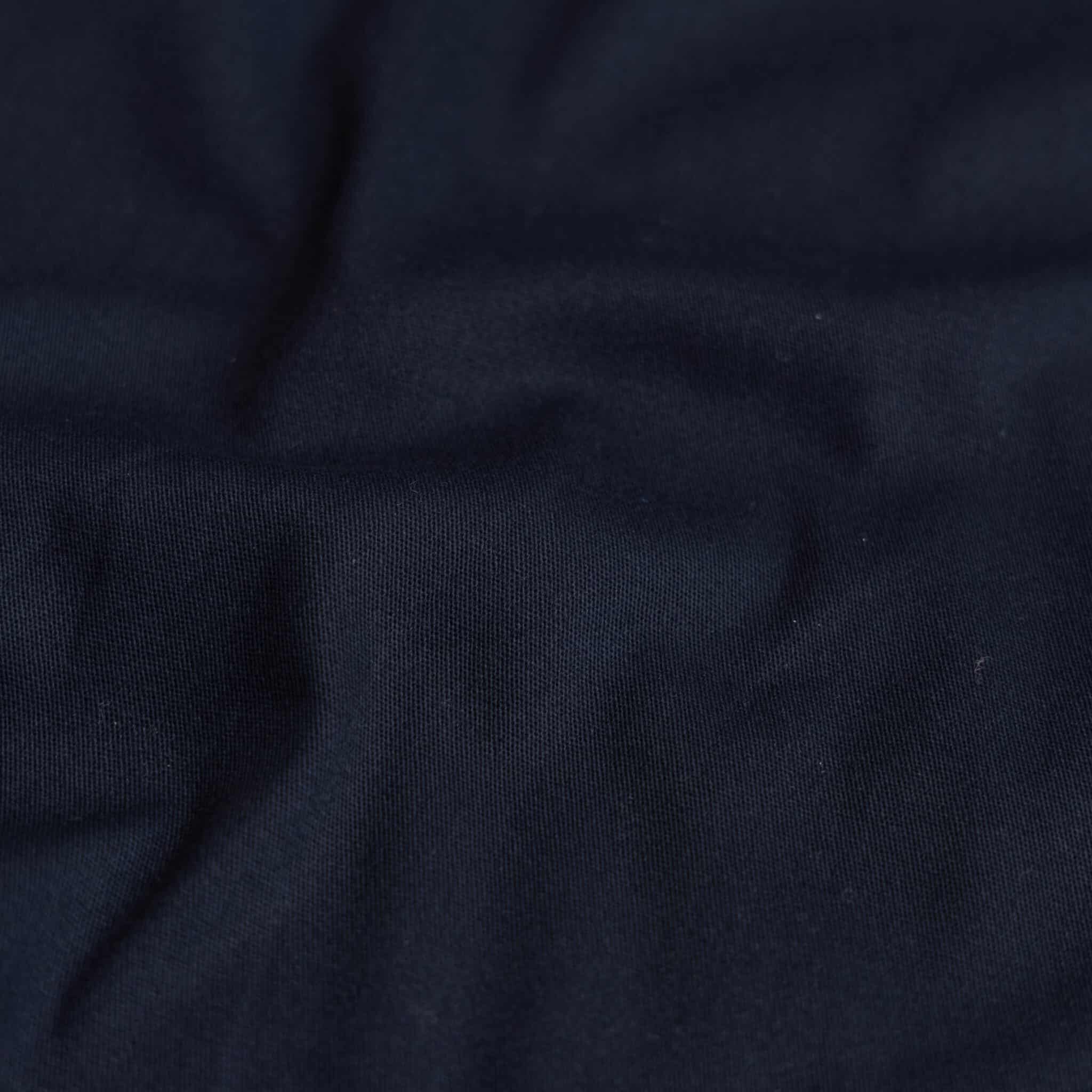 Stretch katoen peach finish donkerblauw