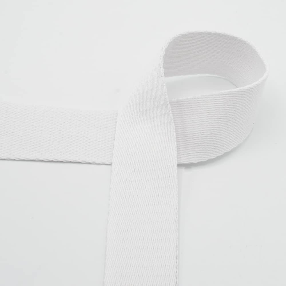 Tassenband 40mm wit