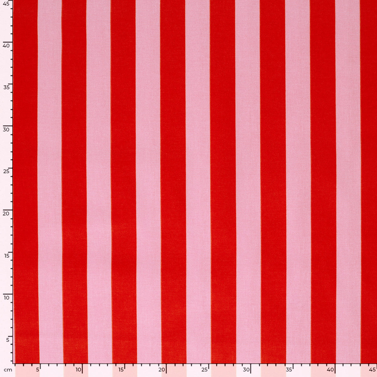 Canvas panama strepen roze/rood