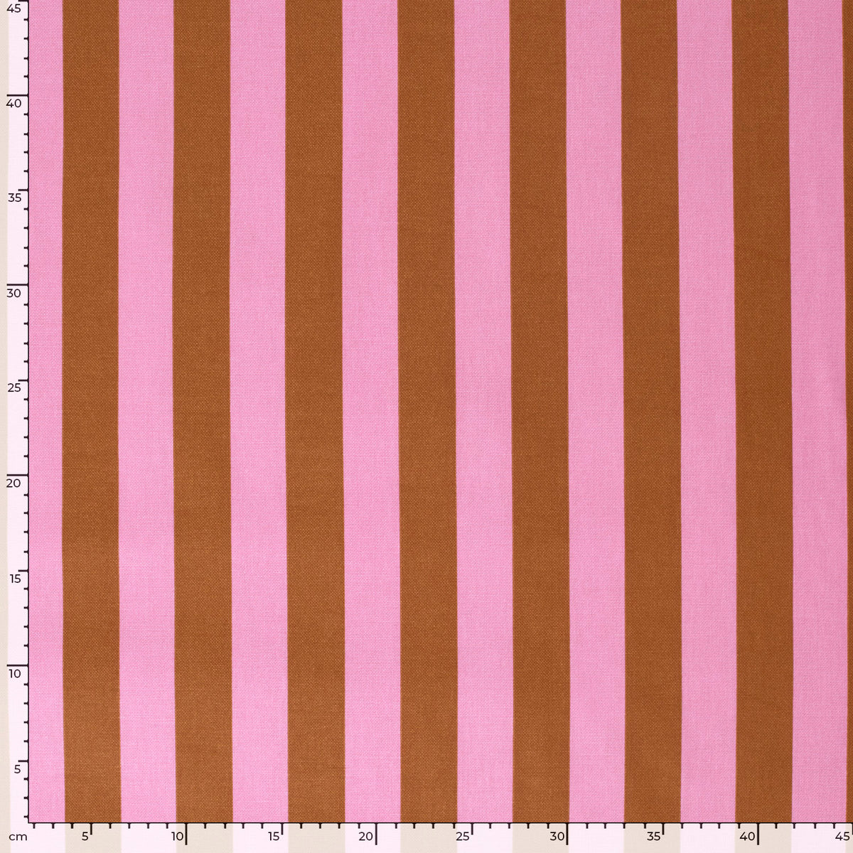 Canvas panama strepen roze/camel