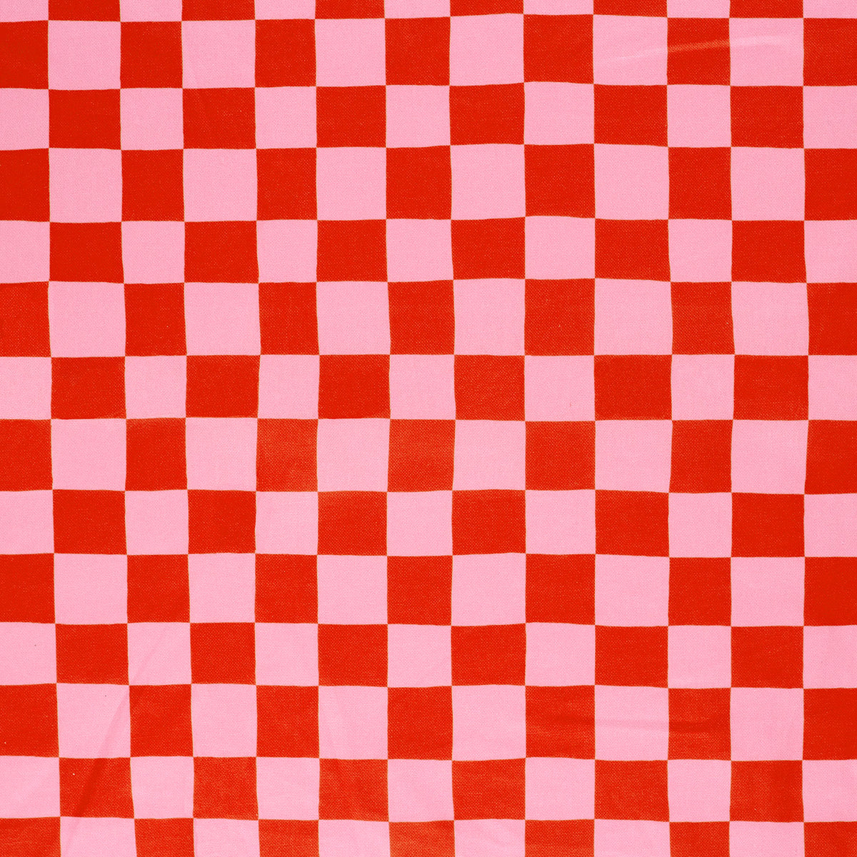 Canvas panama ruiten roze/rood