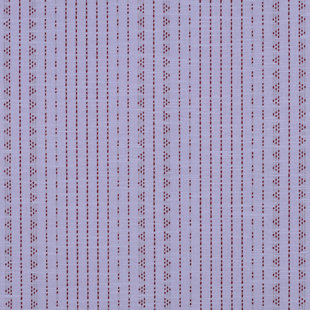 Yarn dyed katoen dobby dots lila/burgundy