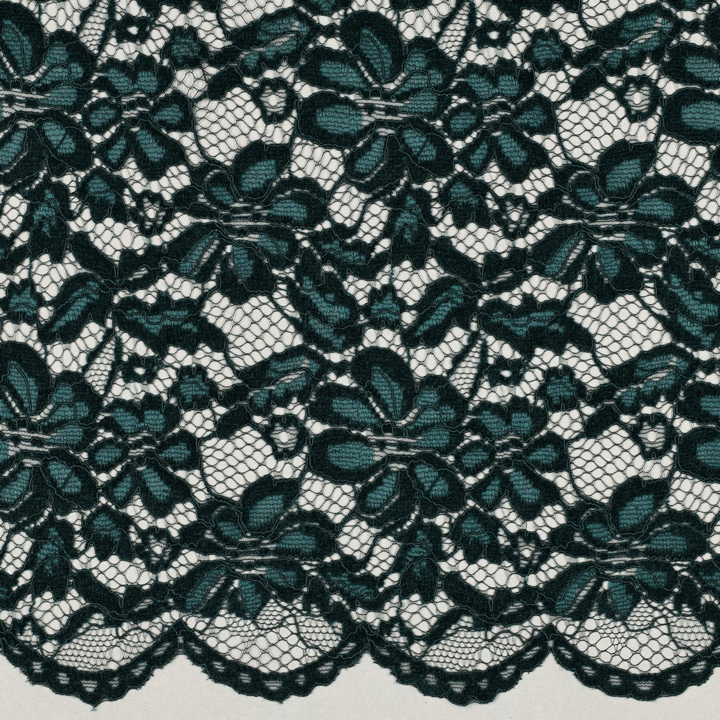 Chenille kant twee-zijdige golfrand emerald