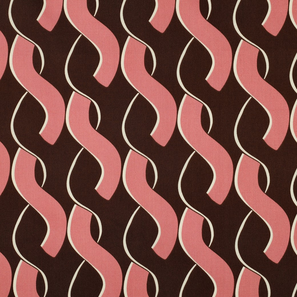 Katoen satijn abstract bruin