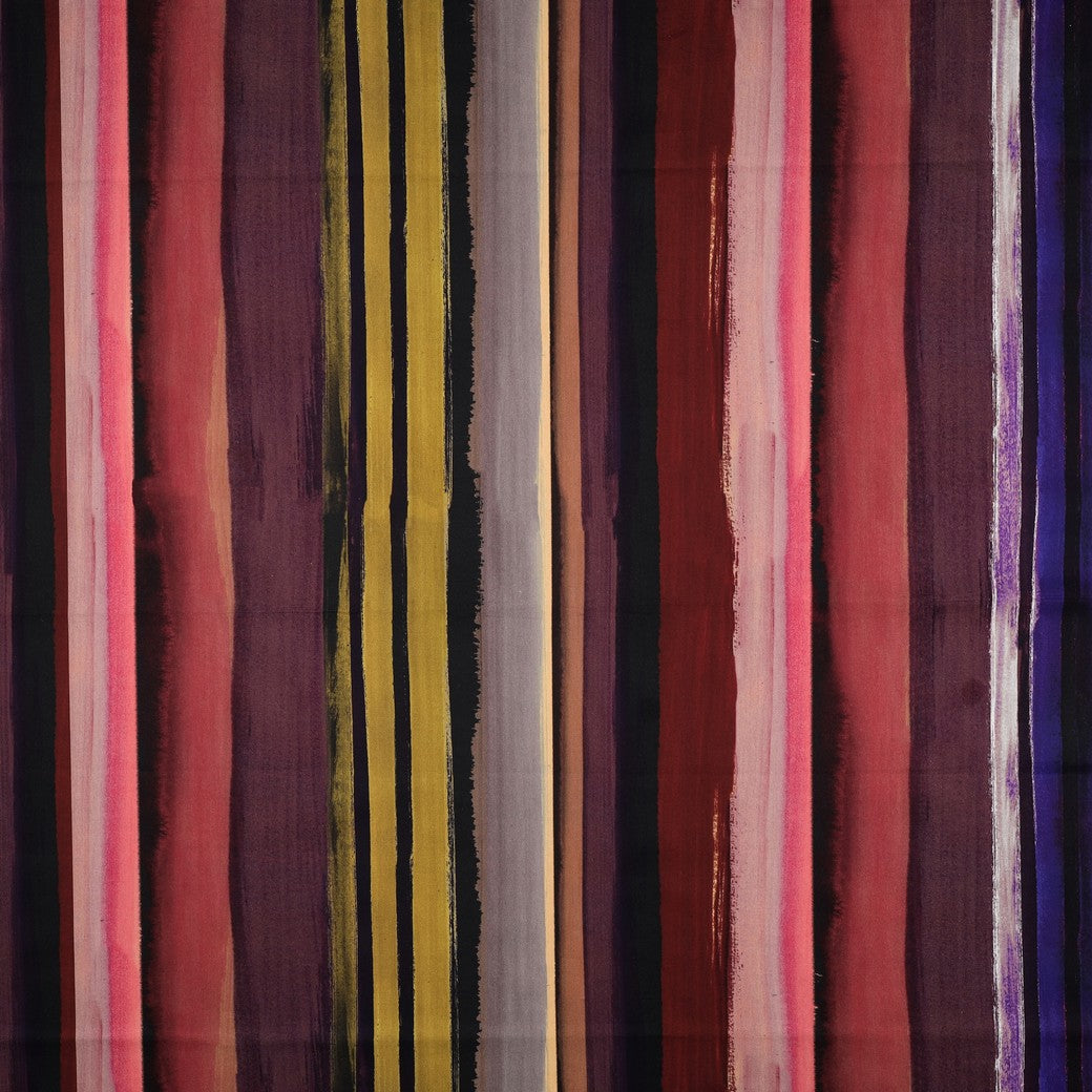 Katoen viscose digitaal strepen