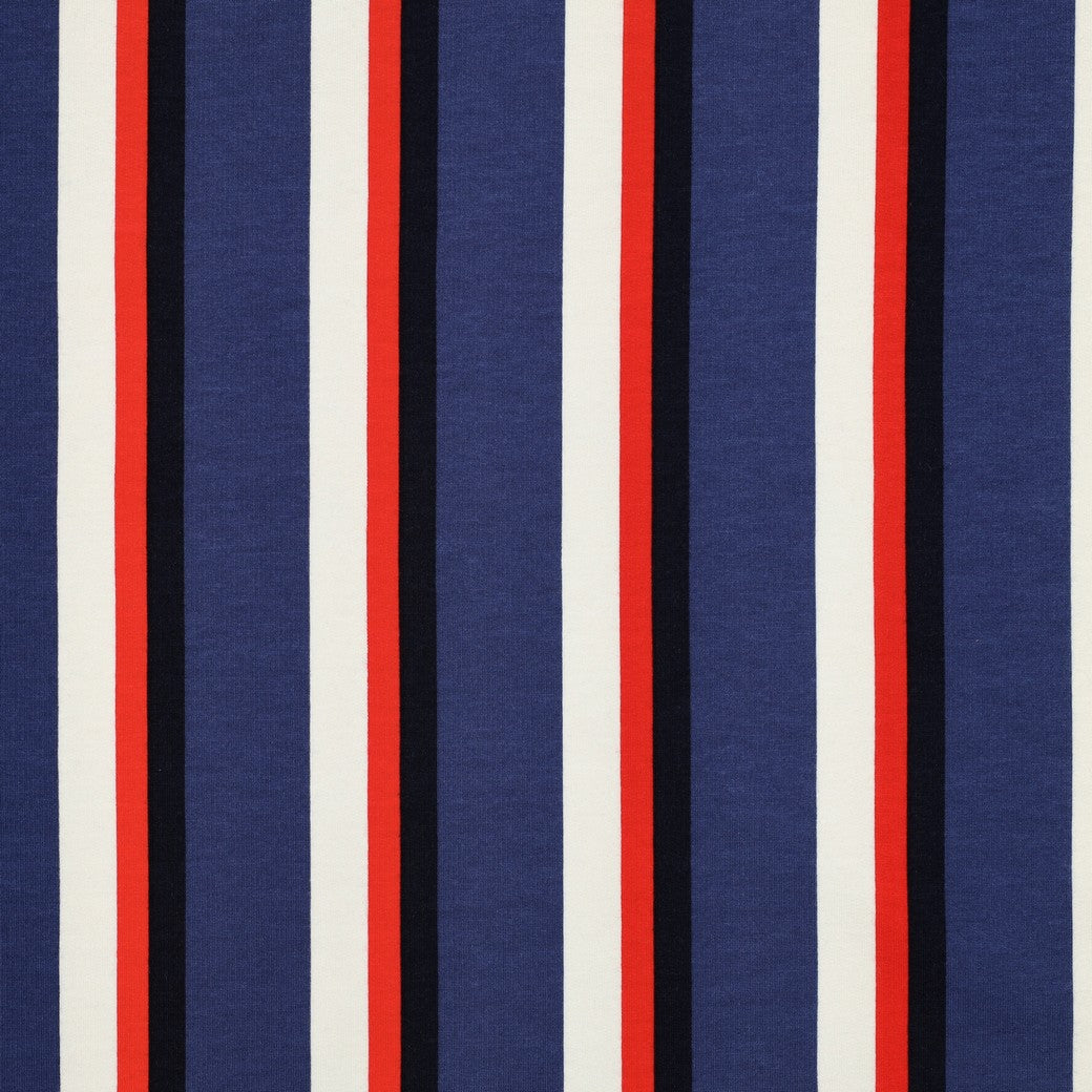 Soft sweat strepen navy