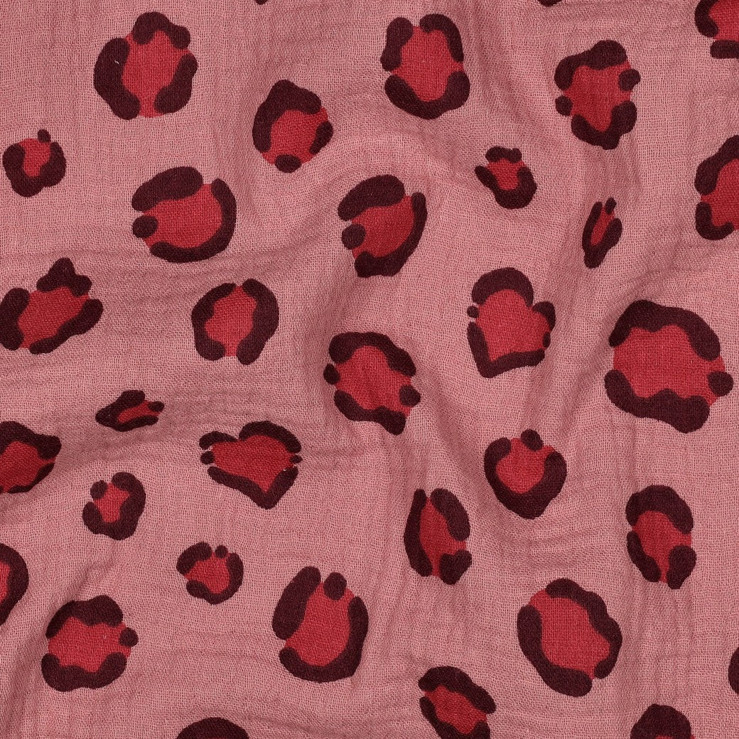 Hydrofiel luipaardprint roze