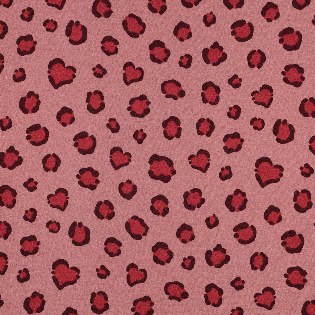 Hydrofiel luipaardprint roze