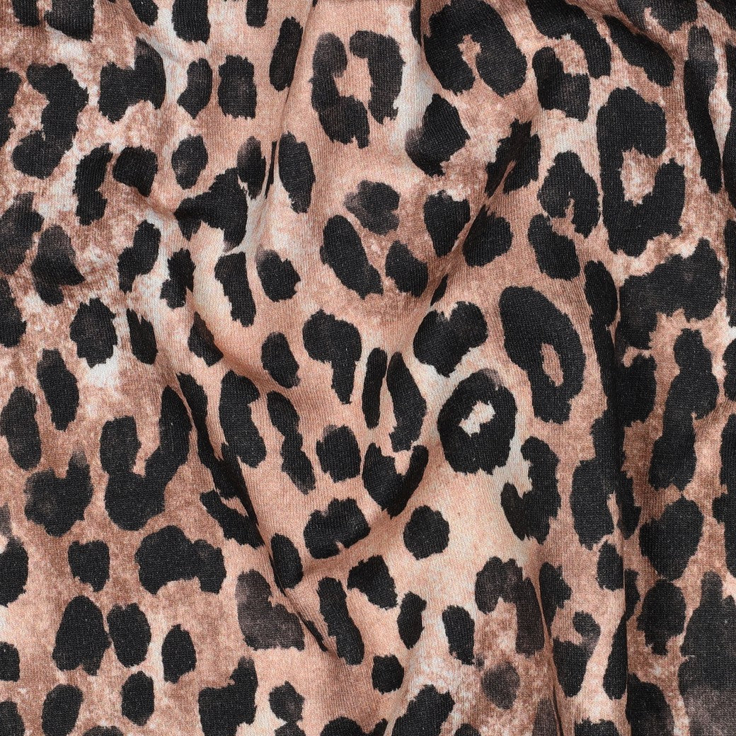 Sweat digitaal luipaardprint bruin