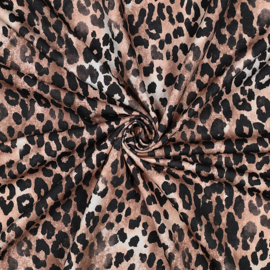 Sweat digitaal luipaardprint bruin