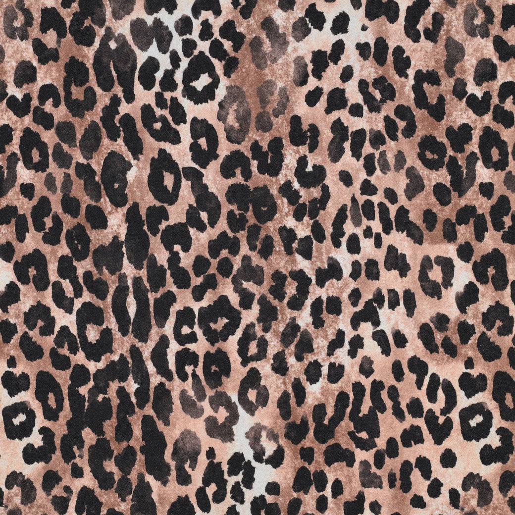 Sweat digitaal luipaardprint bruin