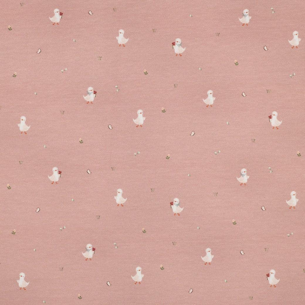 Jersey organic gansjes roze