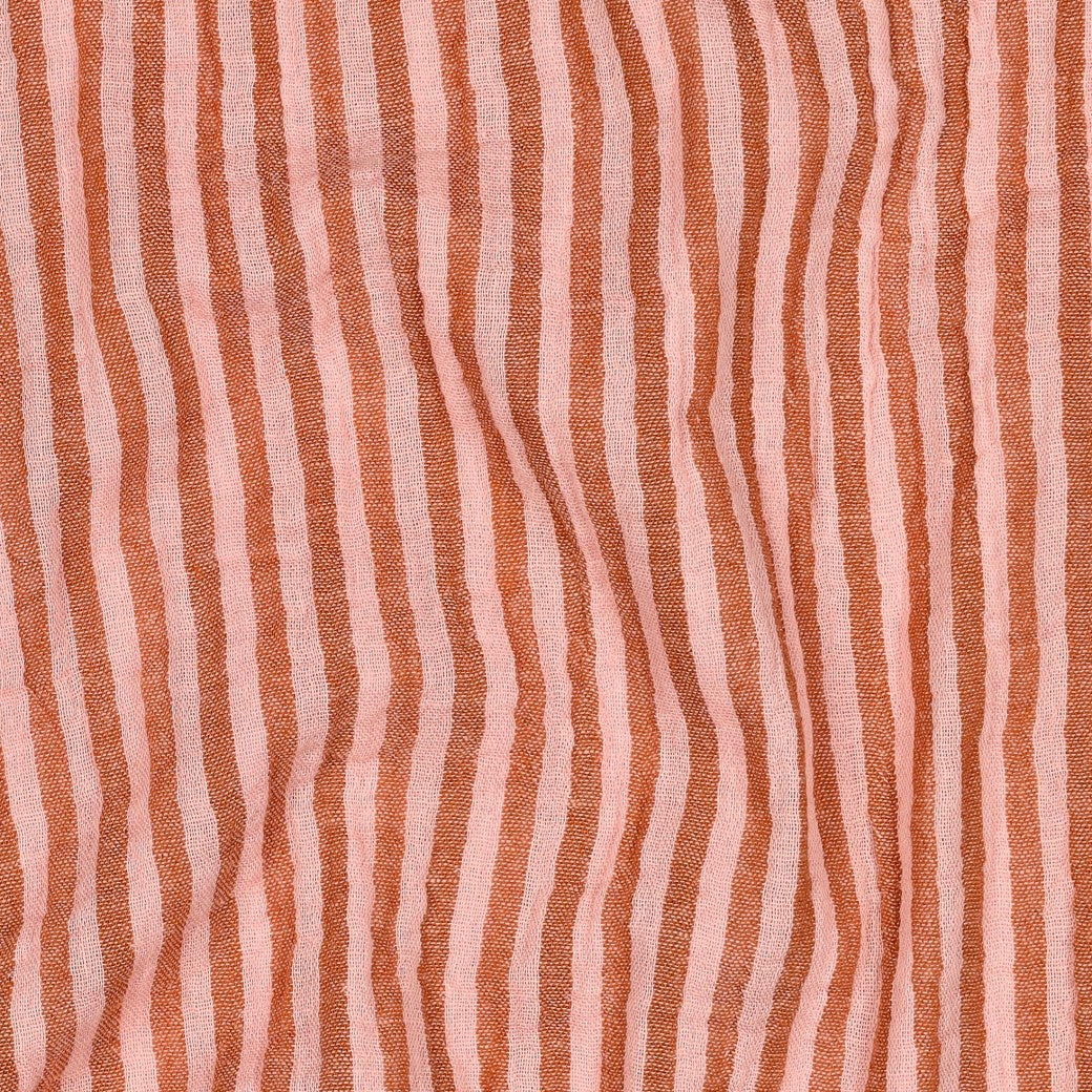 Hydrofiel yarn dyed strepen roze/oranje