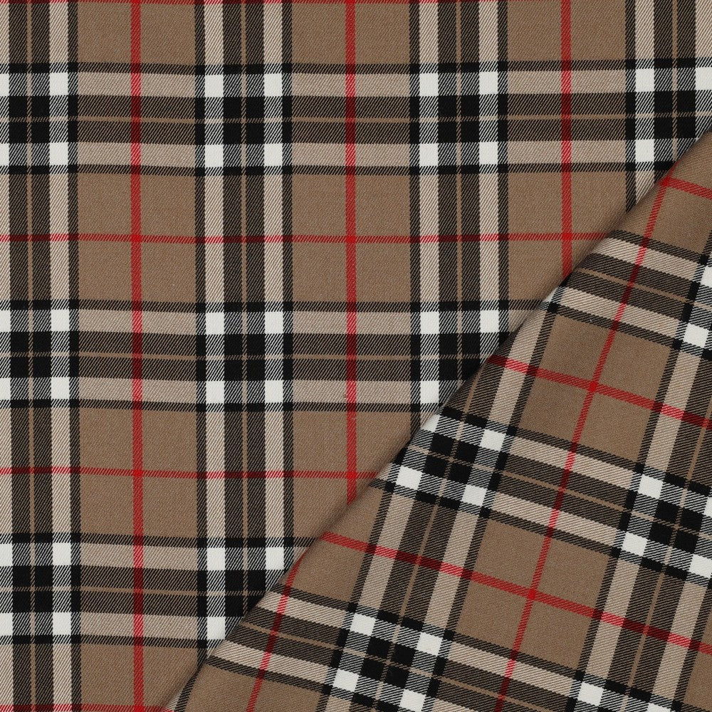 Tartan ruit camel
