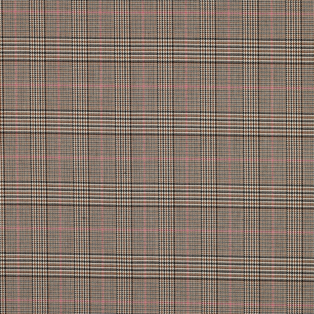 Tartan ruit camel/roze
