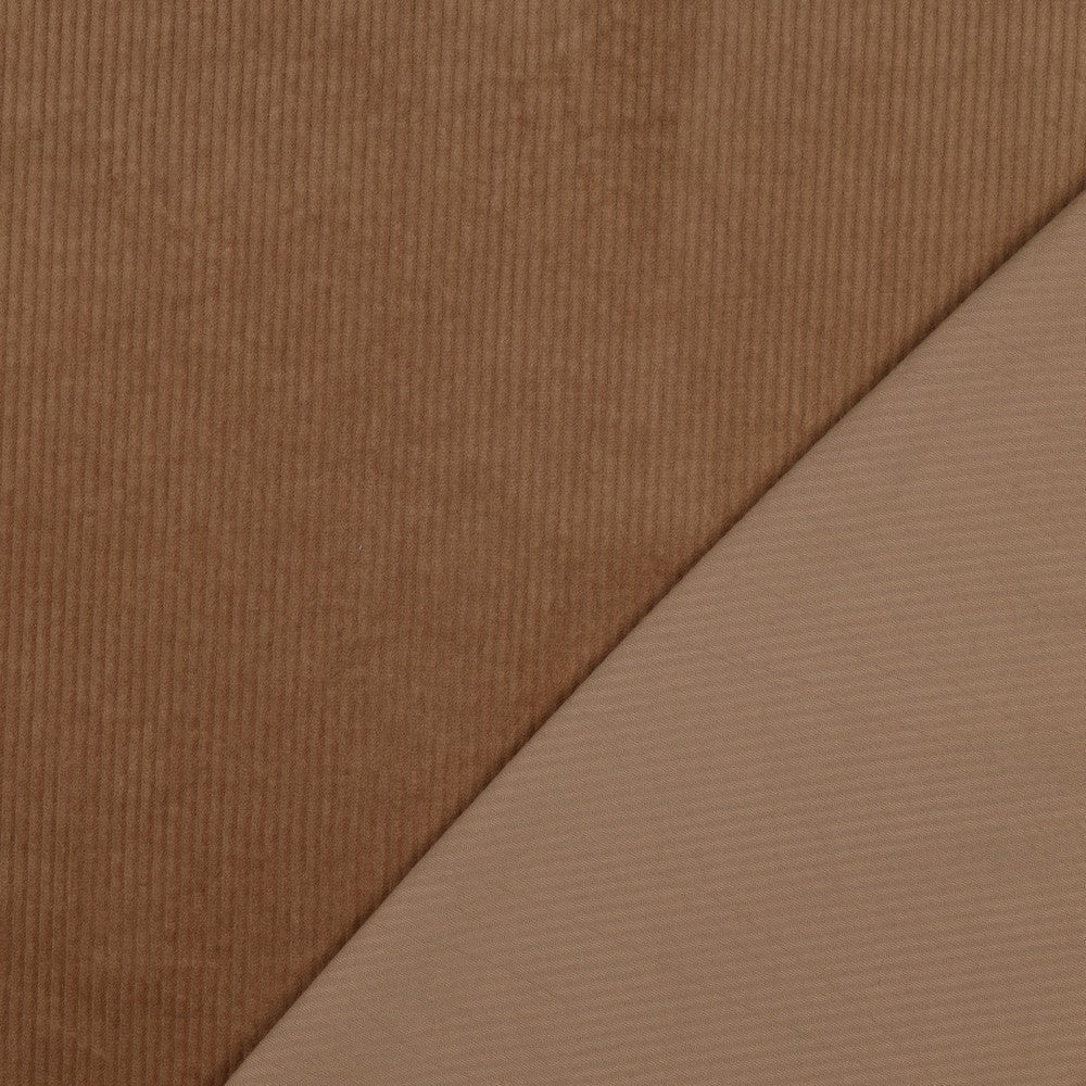 Washed corduroy 6W stretch camel