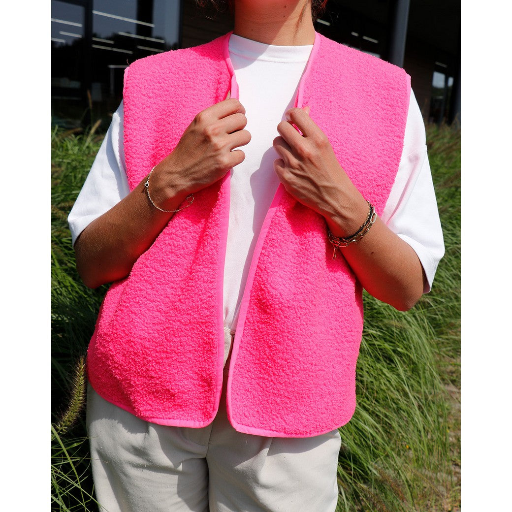 Teddy fleece double sided oudgroen