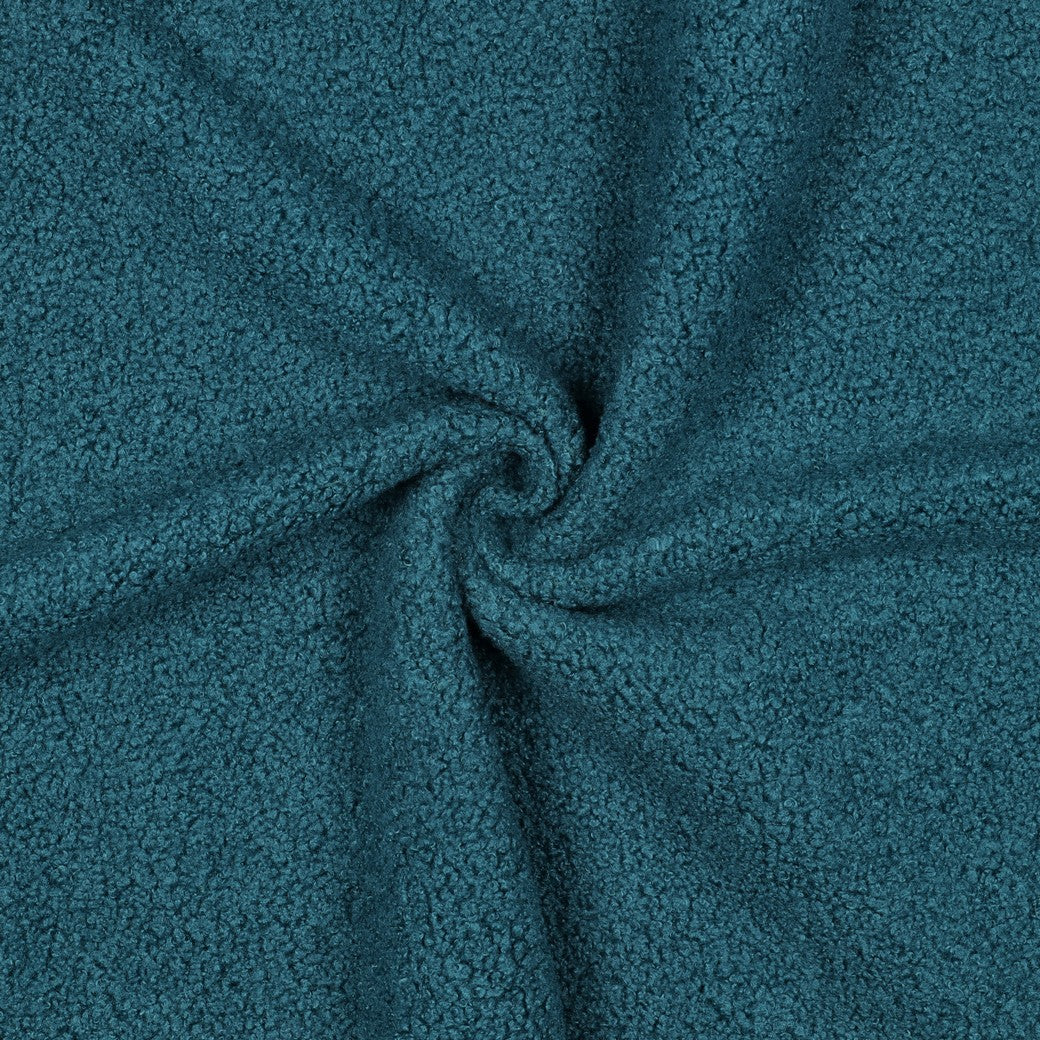 Teddy fleece double sided petrol