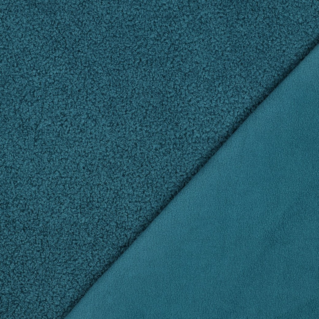 Teddy fleece double sided petrol
