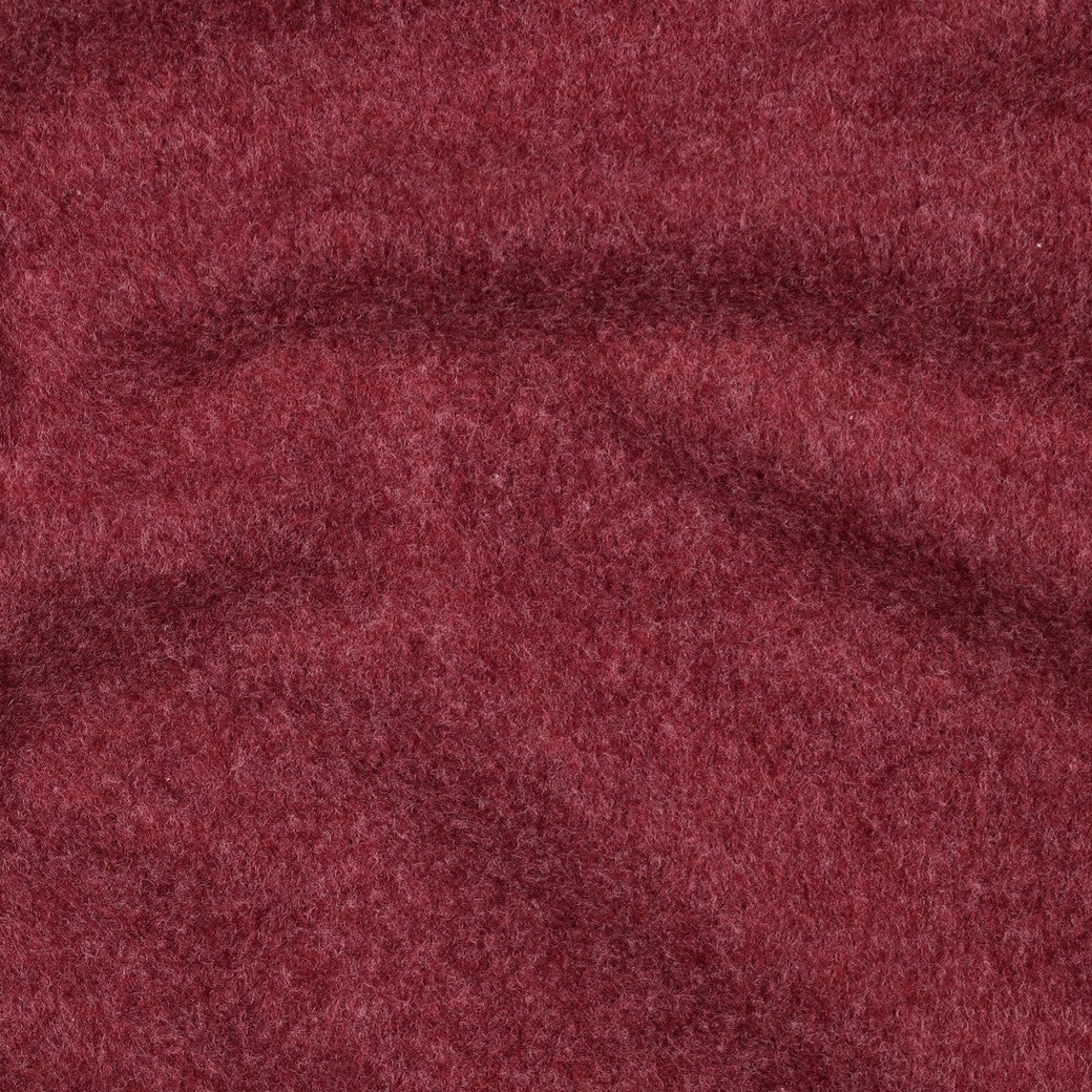Katoenen fleece organic burgundy melange