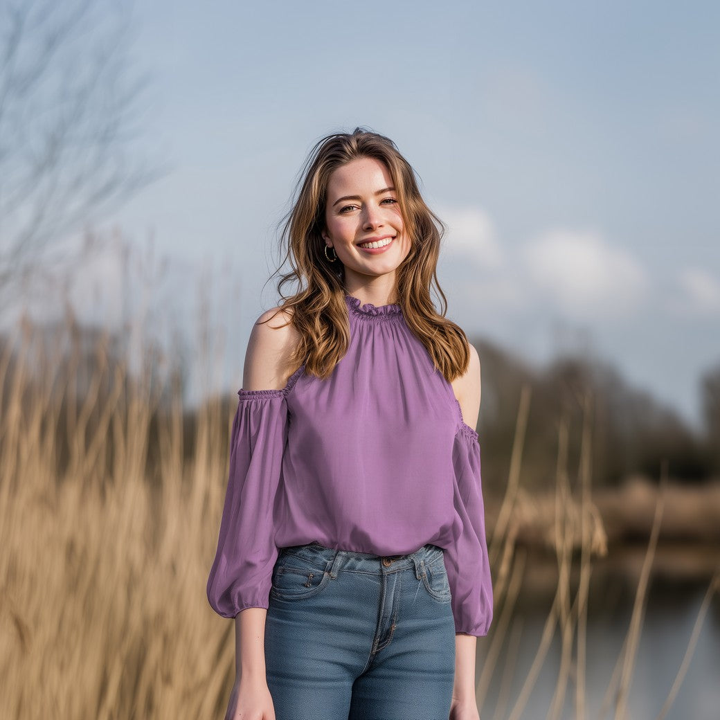 Viscose sandwash tencel blush