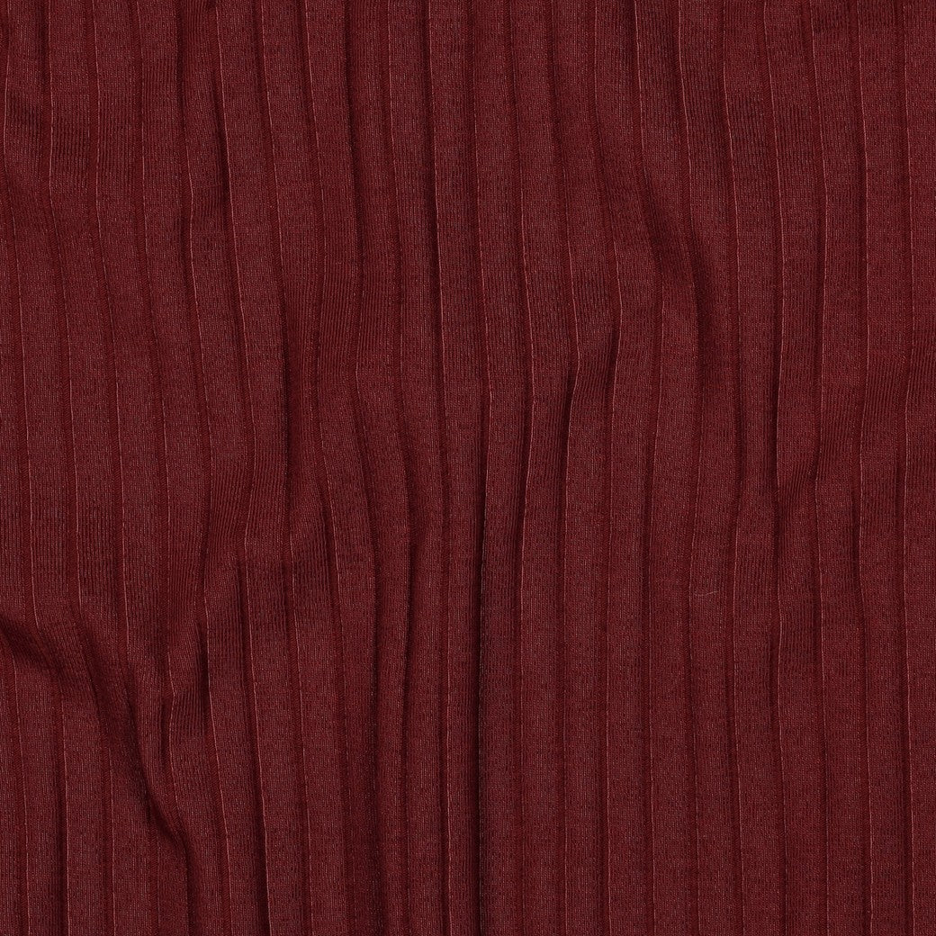 Brede rib jersey burgundy