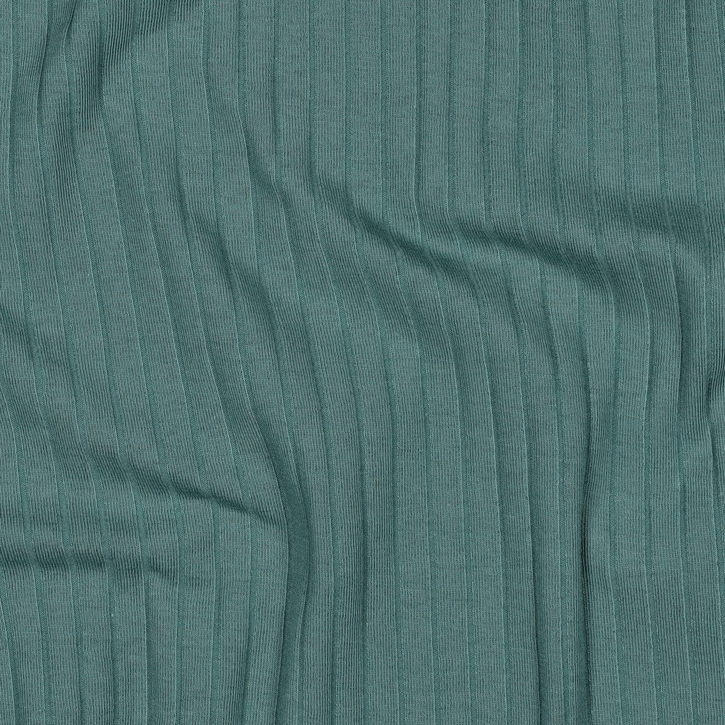 Brede rib jersey donker oudgroen