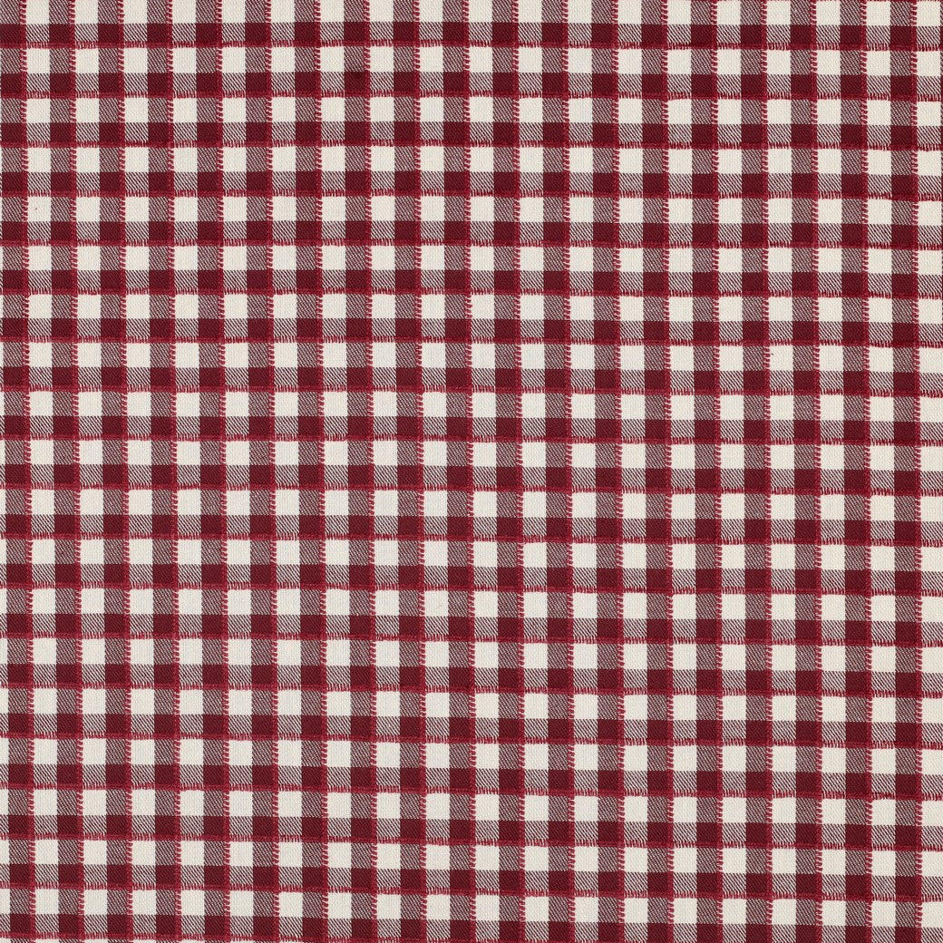 Katoen yarn dyed ruiten burgundy