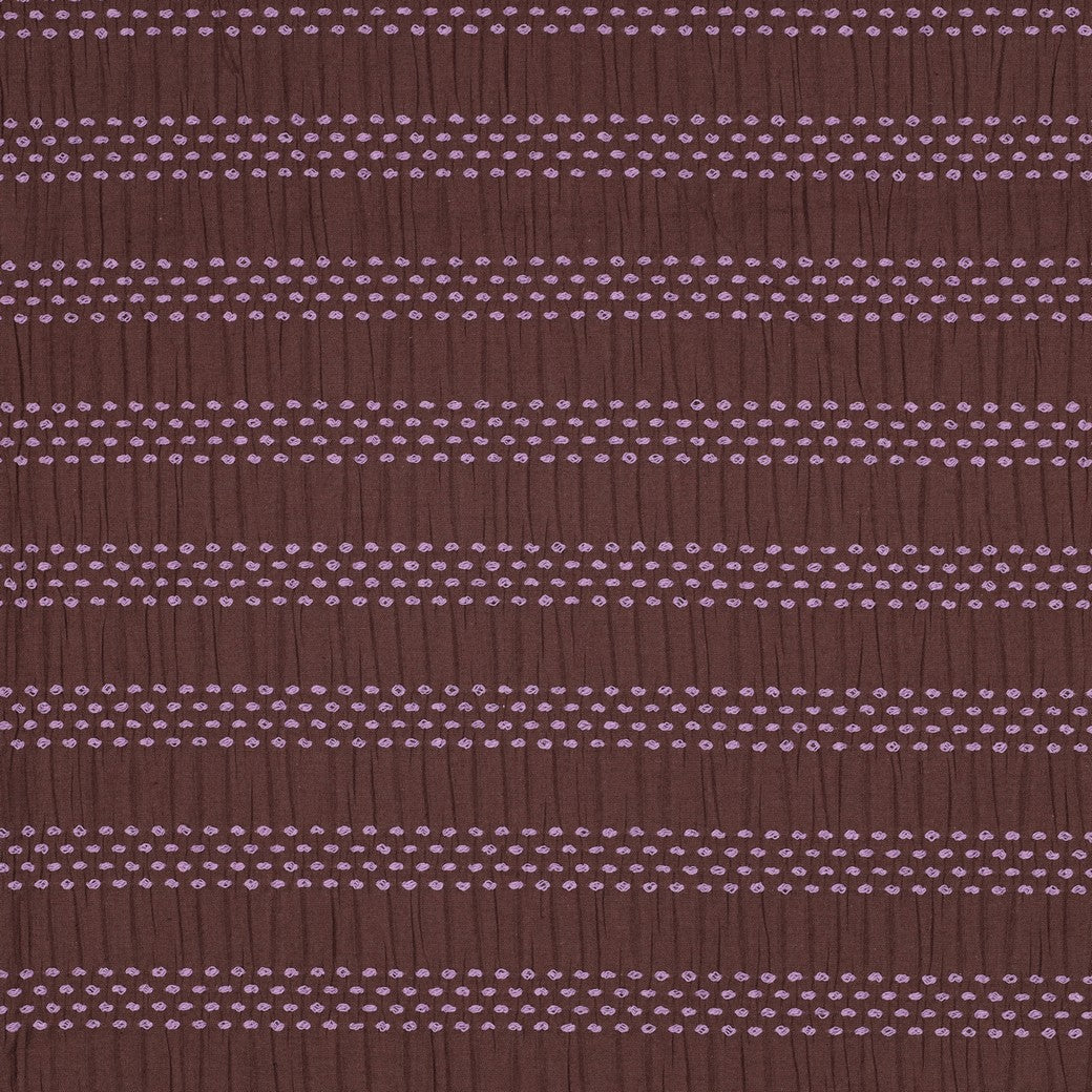 Katoenen dobby jacquard bruin