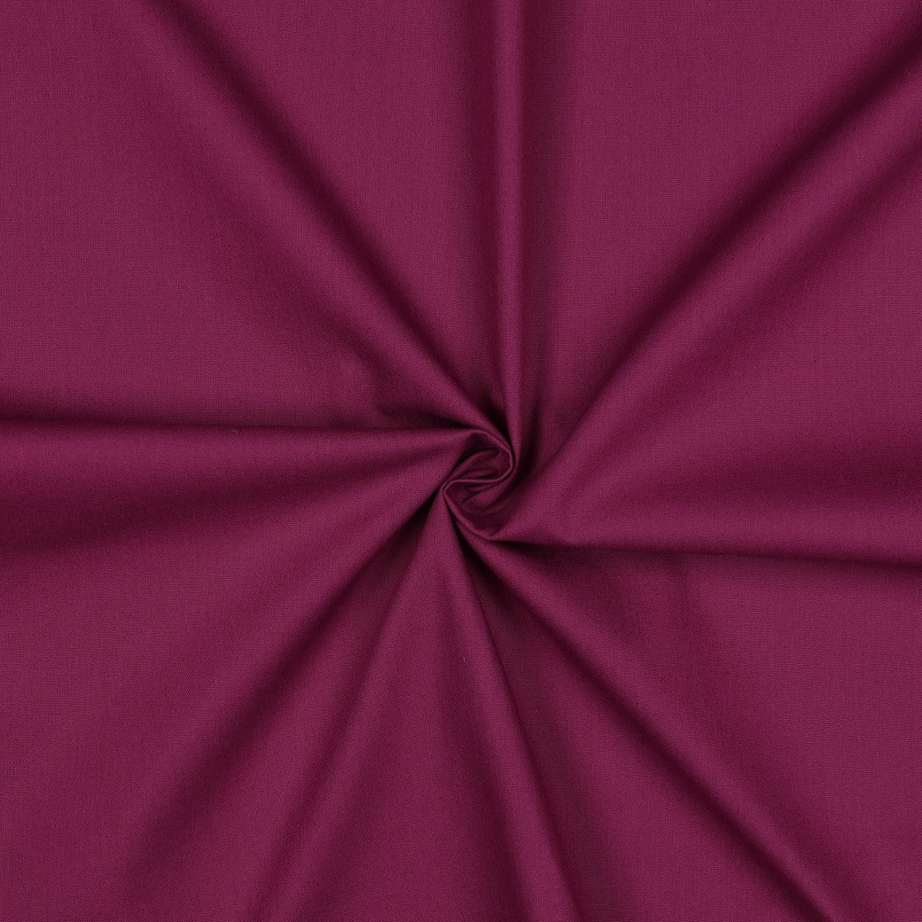 Poplin uni donker violet