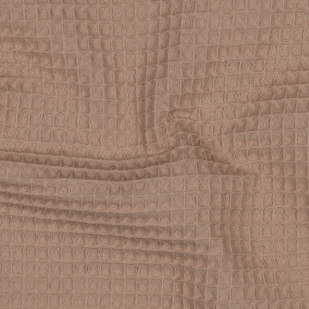 Wafelkatoen warm beige