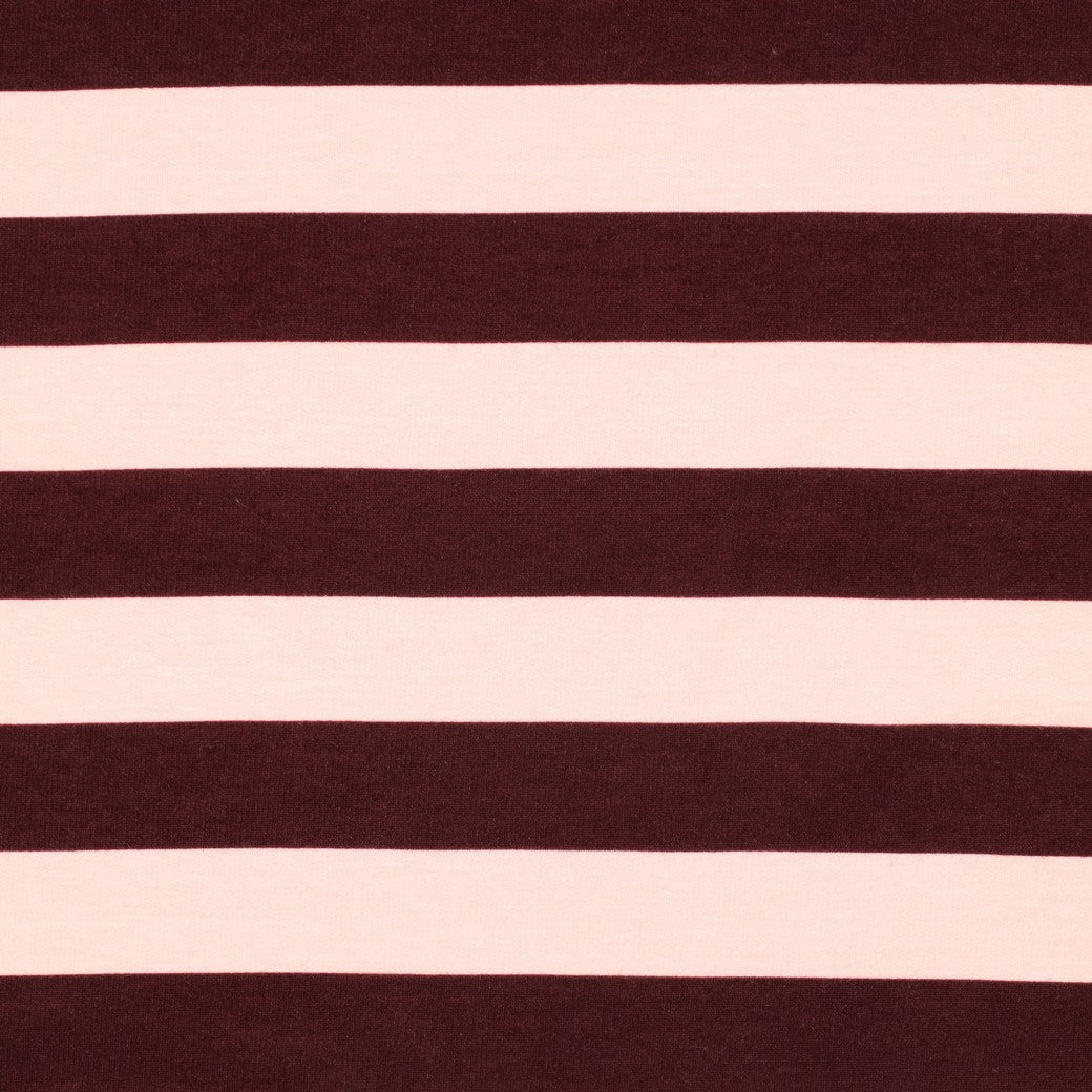 Soft sweat strepen lichtroze/bordeaux