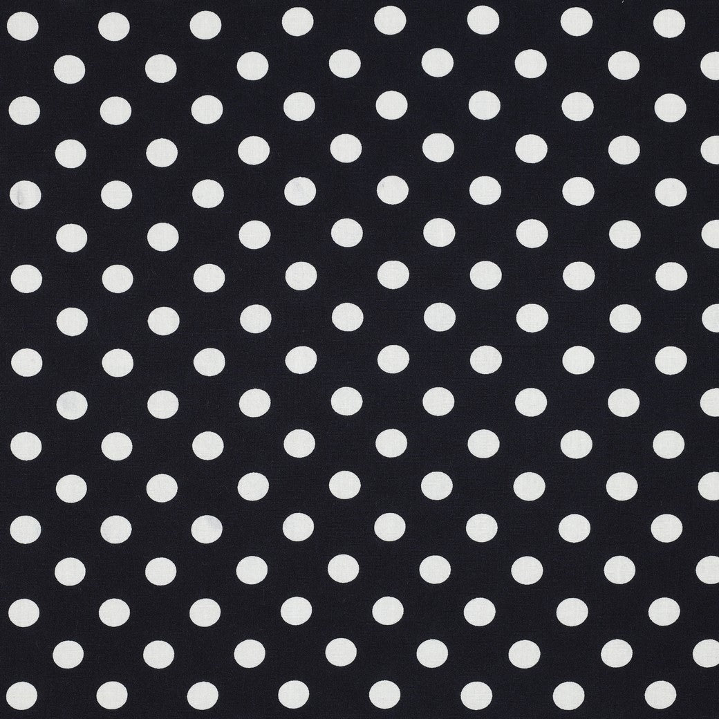 Viscose radiance stippen navy