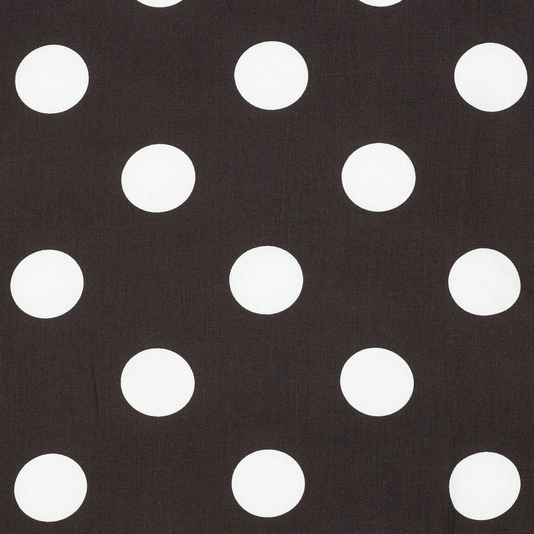 Viscose radiance grote stippen donkerbruin