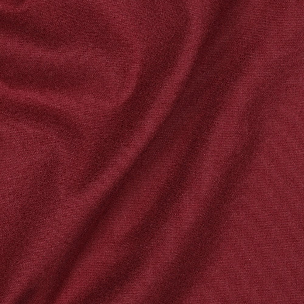 Katoenen flanel uni burgundy