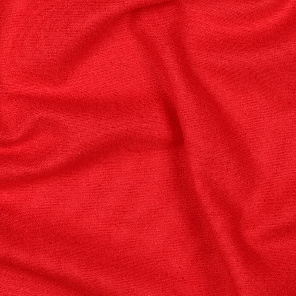 Katoenen flanel uni rood