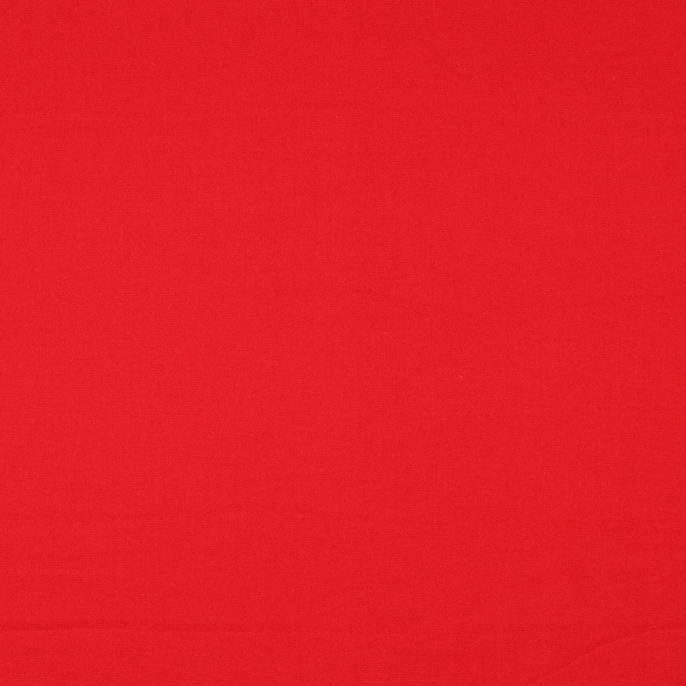 Katoenen flanel uni rood