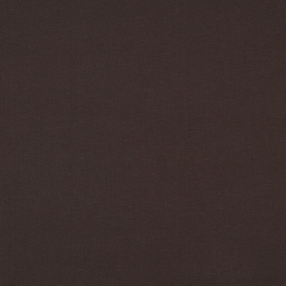 Jersey organic uni donkerbruin