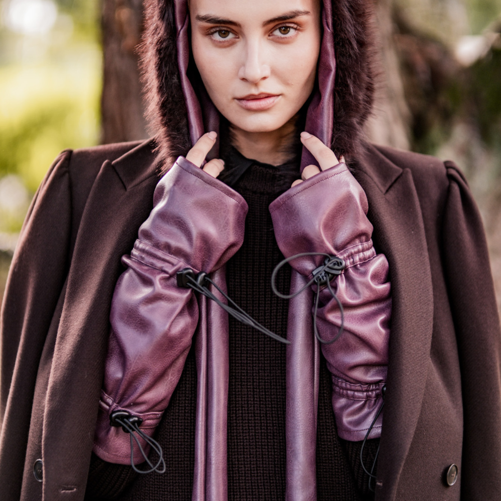 Fibre Mood - Vegan leather burgundy