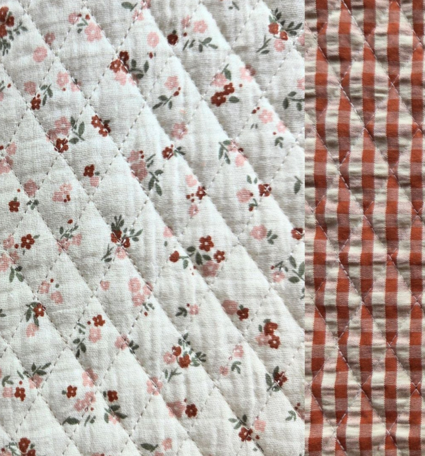 Stepped double gauze ludivine/ruit